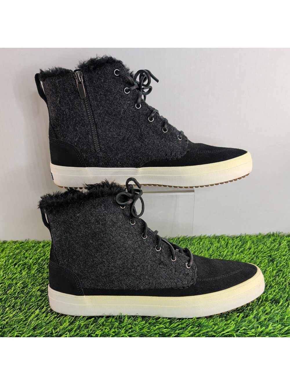 Sperry Women’s Crest Lug High Top Quilted Sneakers Black Size 12M